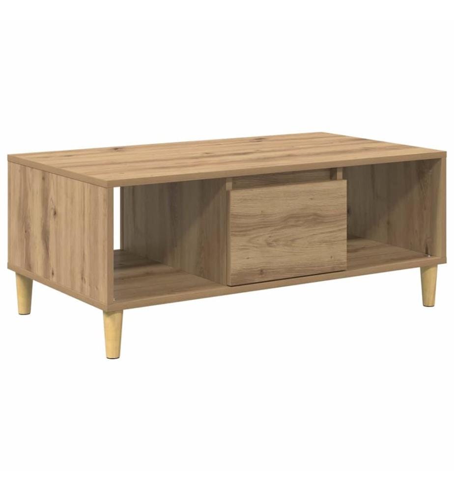 Couchtisch Artisan-Eiche 90 x 50 x 26,5 cm Holzwerkstoff
