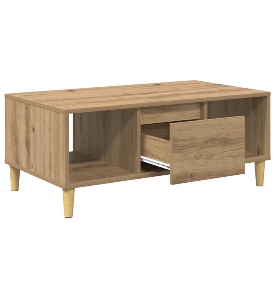Couchtisch Artisan-Eiche 90 x 50 x 26,5 cm Holzwerkstoff