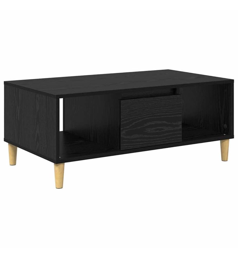 Table basse Chêne noir 90 x 50 x 26,5 cm Bois d'ingénierie