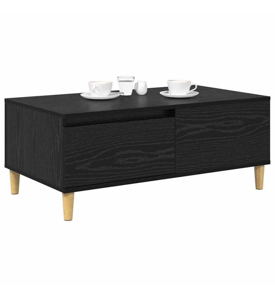 Table basse Chêne noir 90 x 50 x 26,5 cm Bois d'ingénierie