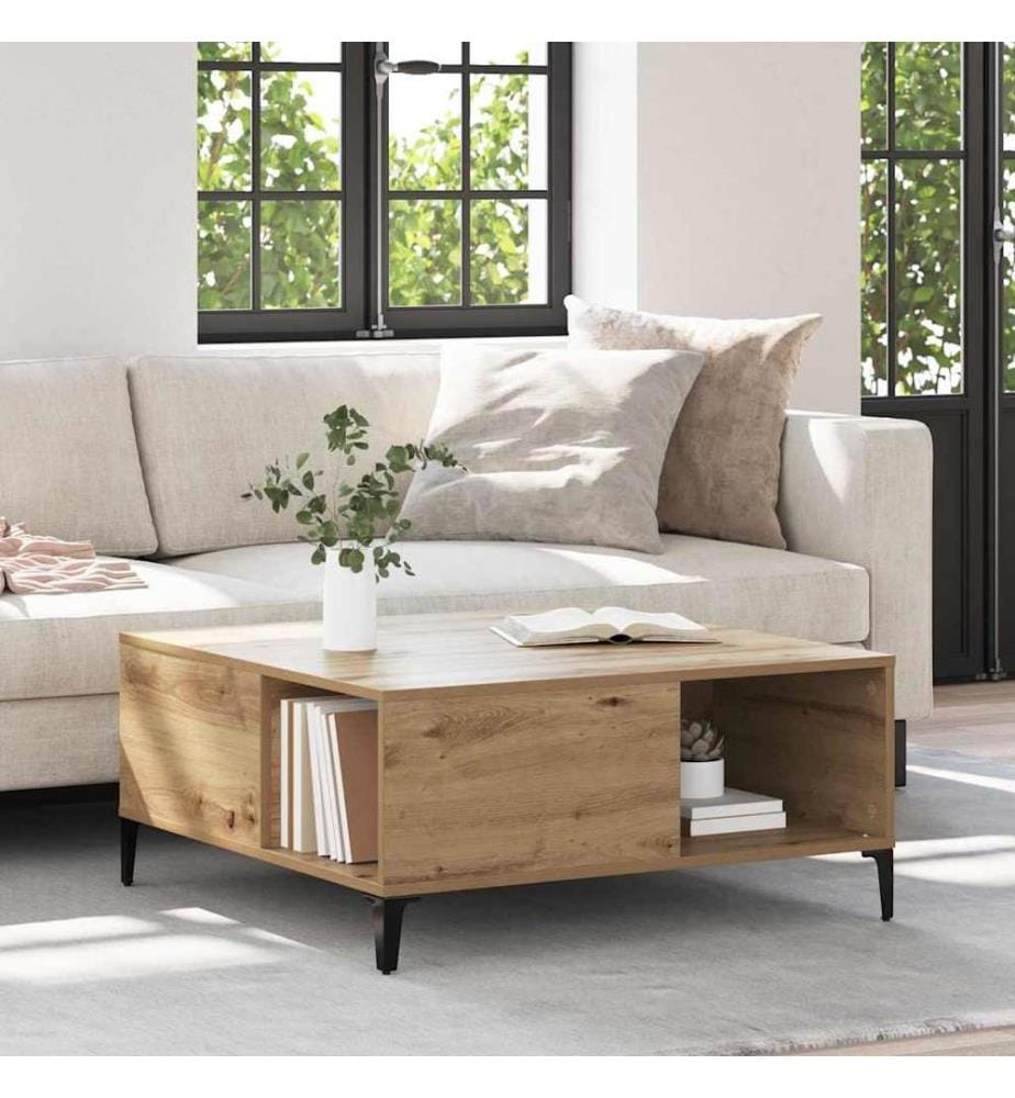 Couchtisch Artisan-Eiche 80 x 80 x 36,5 cm Holzwerkstoff