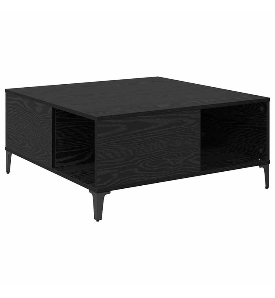 Couchtisch Schwarz Eichen-Optik 80 x 80 x 36,5 cm Holzwerkstoff
