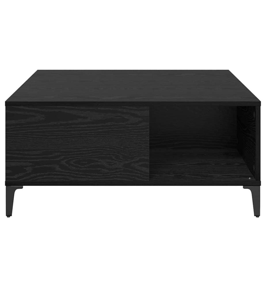 Couchtisch Schwarz Eichen-Optik 80 x 80 x 36,5 cm Holzwerkstoff
