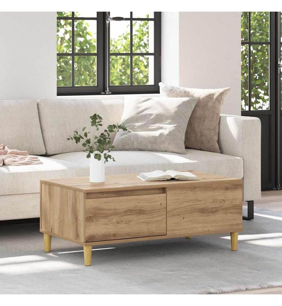 Couchtisch Artisan-Eiche 90 x 50 x 35 cm Holzwerkstoff