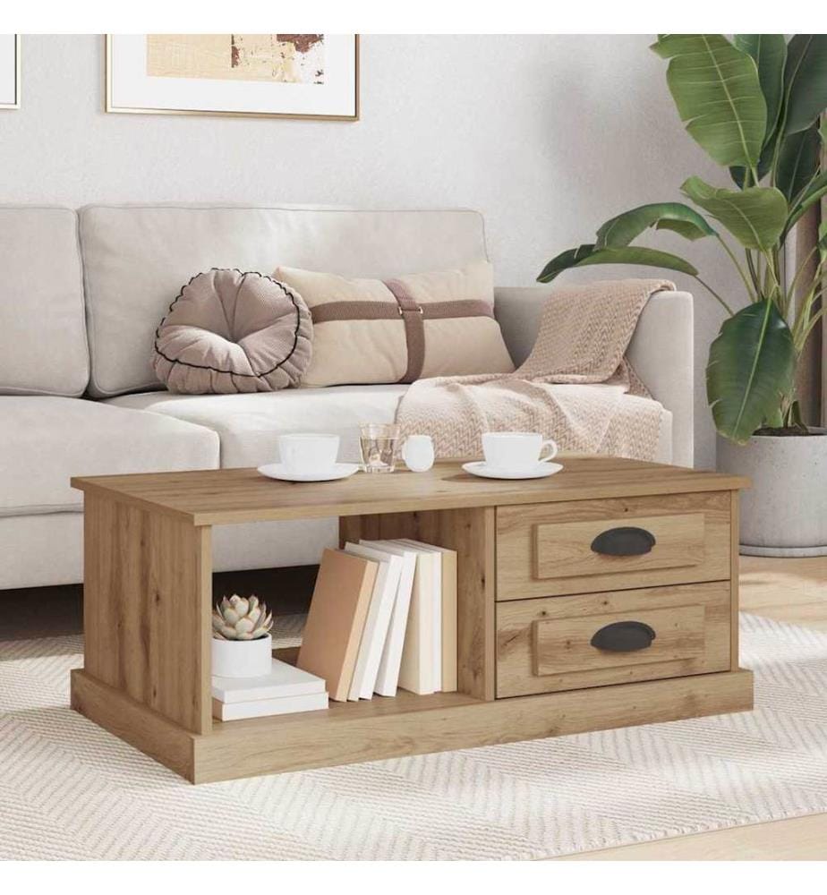 Couchtisch Artisan-Eiche 90 x 50 x 35 cm Holzwerkstoff