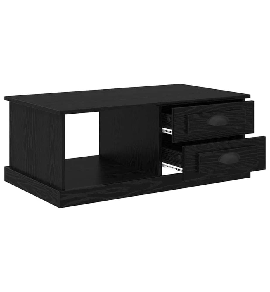 Couchtisch Schwarz Eichen-Optik 90 x 50 x 35 cm Holzwerkstoff