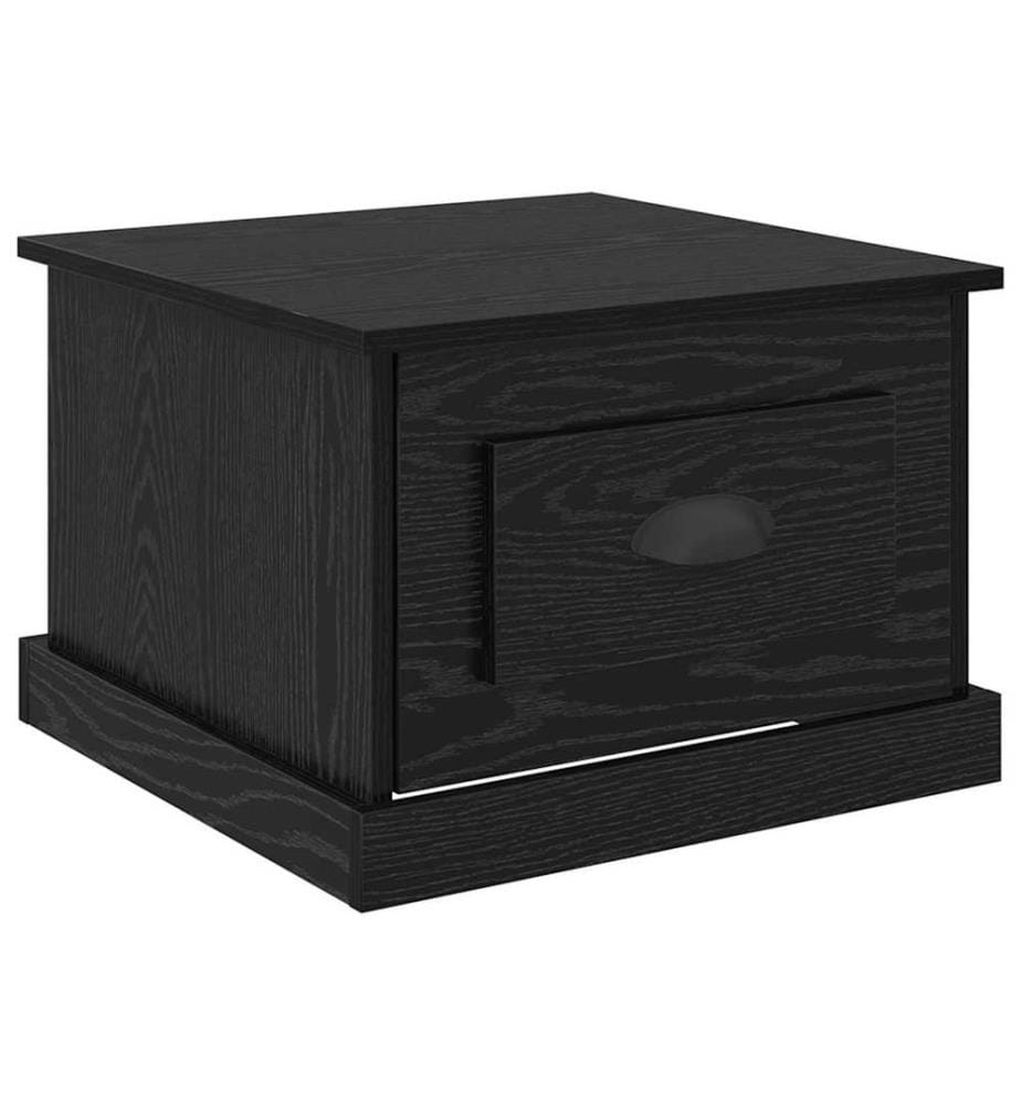 Couchtisch Schwarz Eichen-Optik 50 x 50 x 35 cm Holzwerkstoff