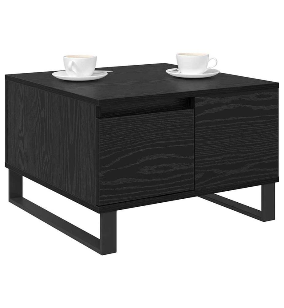Couchtisch Schwarz Eichen-Optik 55 x 55 x 36,5 cm Holzwerkstoff
