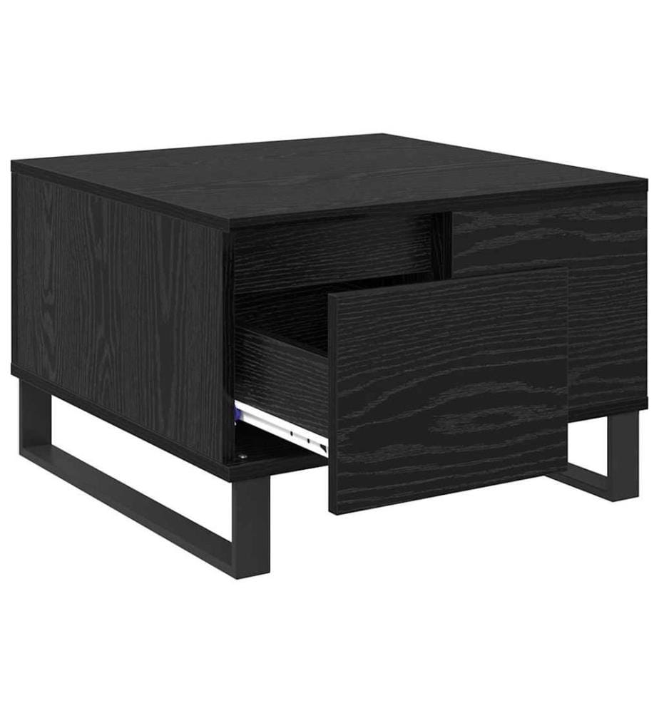 Couchtisch Schwarz Eichen-Optik 55 x 55 x 36,5 cm Holzwerkstoff