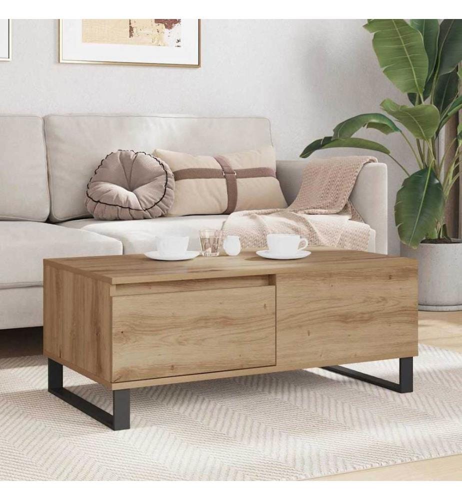 Couchtisch Artisan-Eiche 90 x 50 x 36,5 cm Holzwerkstoff