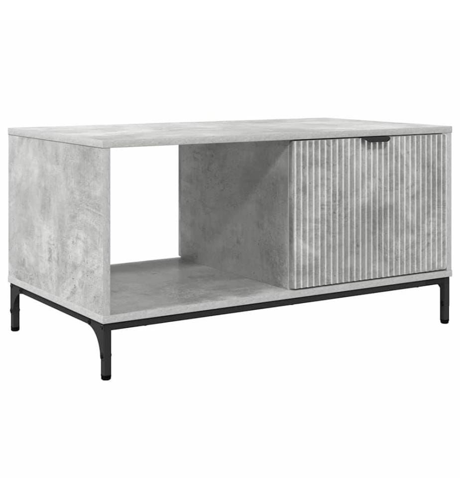 Couchtisch Beton Grau 90 x 49 x 46 cm Holzwerkstoff