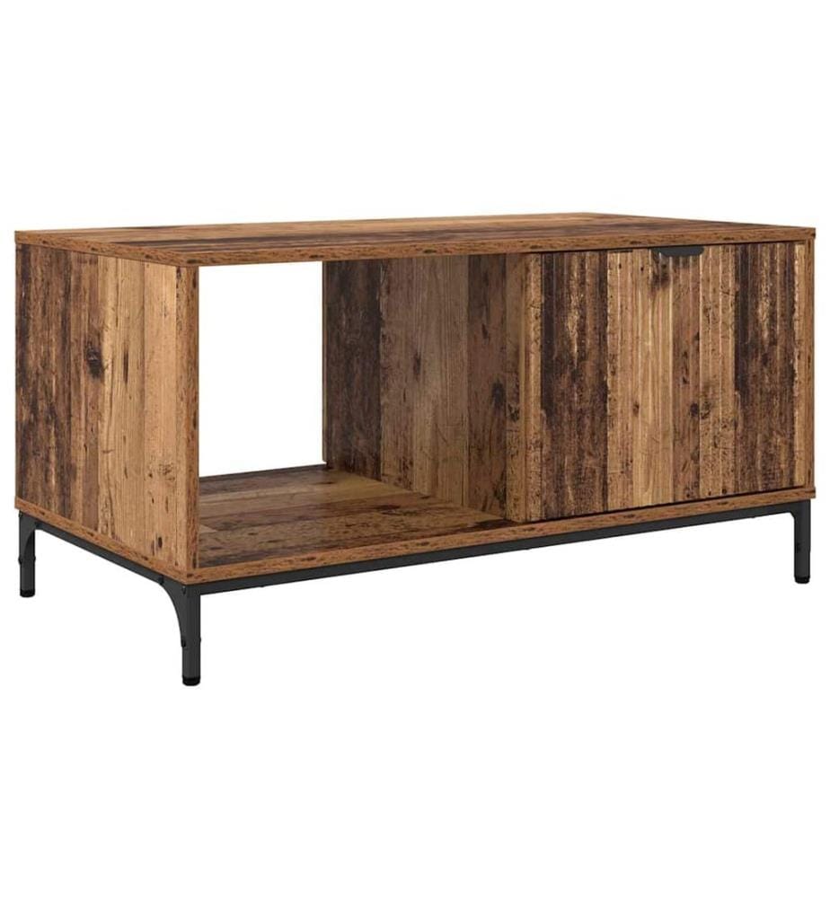 Couchtisch mit Schubladen Altholz 90 x 49 x 46 cm Holzwerkstoff