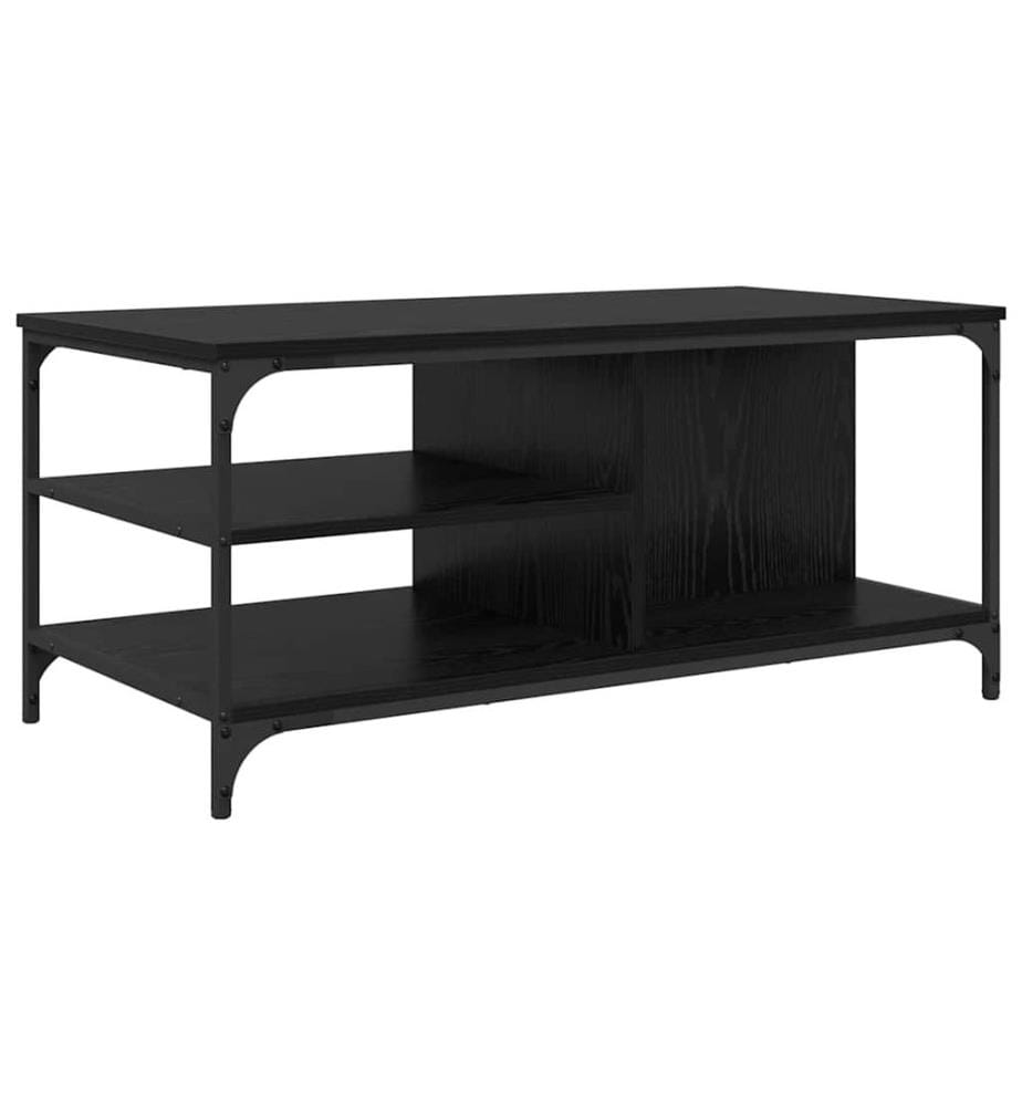 Couchtisch Schwarz Eichen-Optik 100 x 50 x 45 cm Holzwerkstoff