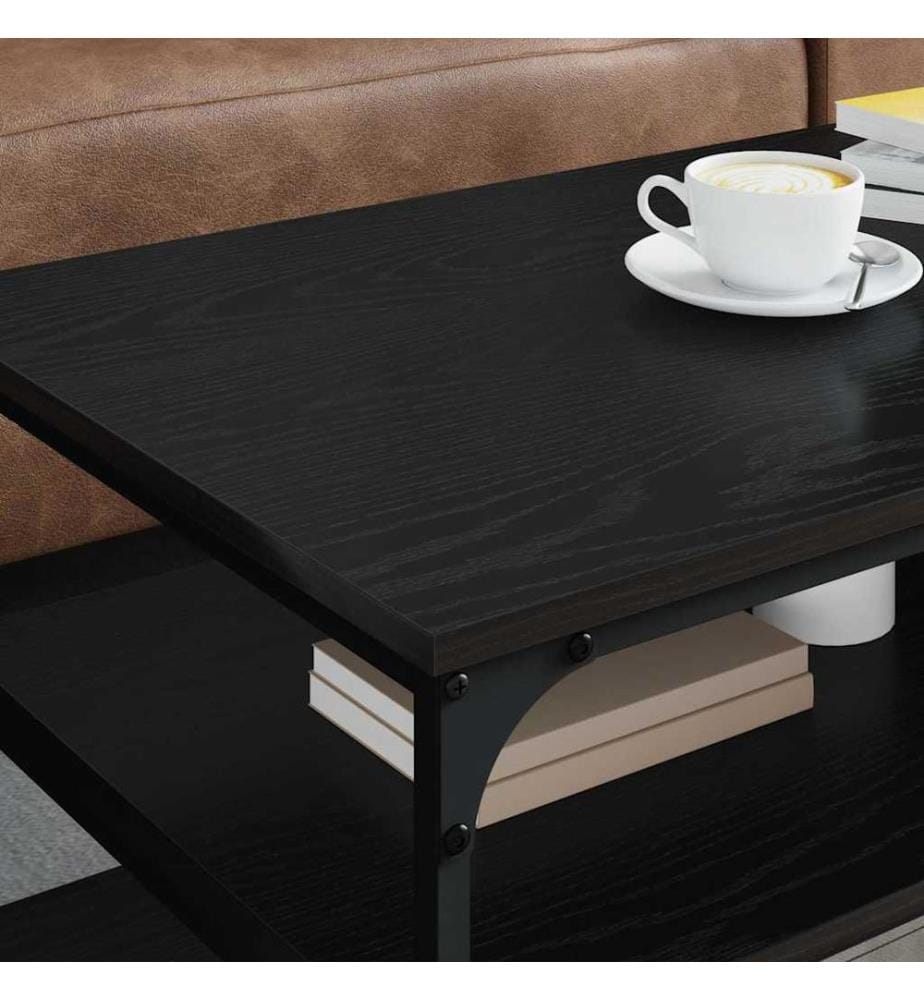 Couchtisch Schwarz Eichen-Optik 100 x 50 x 45 cm Holzwerkstoff
