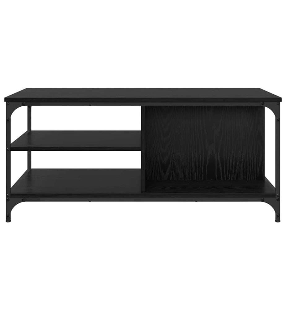 Couchtisch Schwarz Eichen-Optik 100 x 50 x 45 cm Holzwerkstoff
