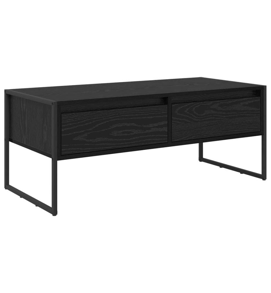 Couchtisch Schwarz Eichen-Optik 100 x 46 x 40 cm Holzwerkstoff