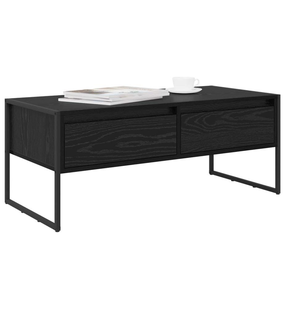 Couchtisch Schwarz Eichen-Optik 100 x 46 x 40 cm Holzwerkstoff