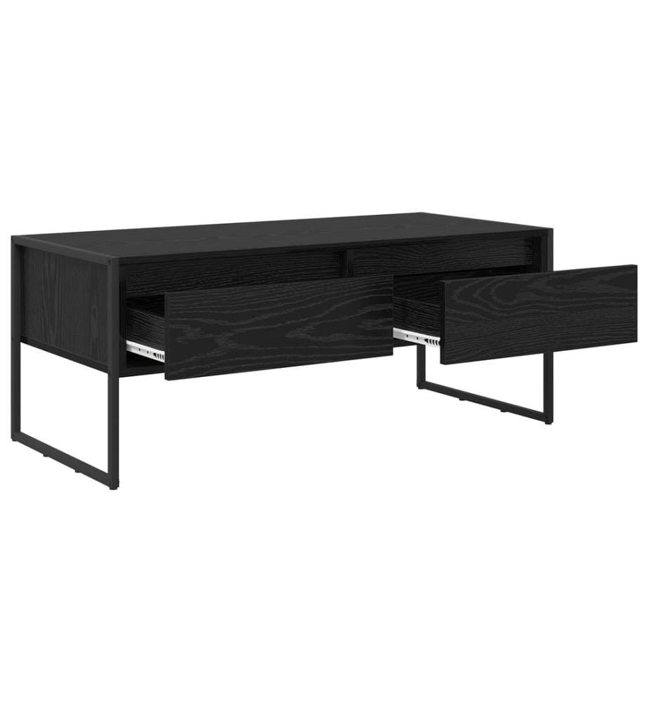 Couchtisch Schwarz Eichen-Optik 100 x 46 x 40 cm Holzwerkstoff