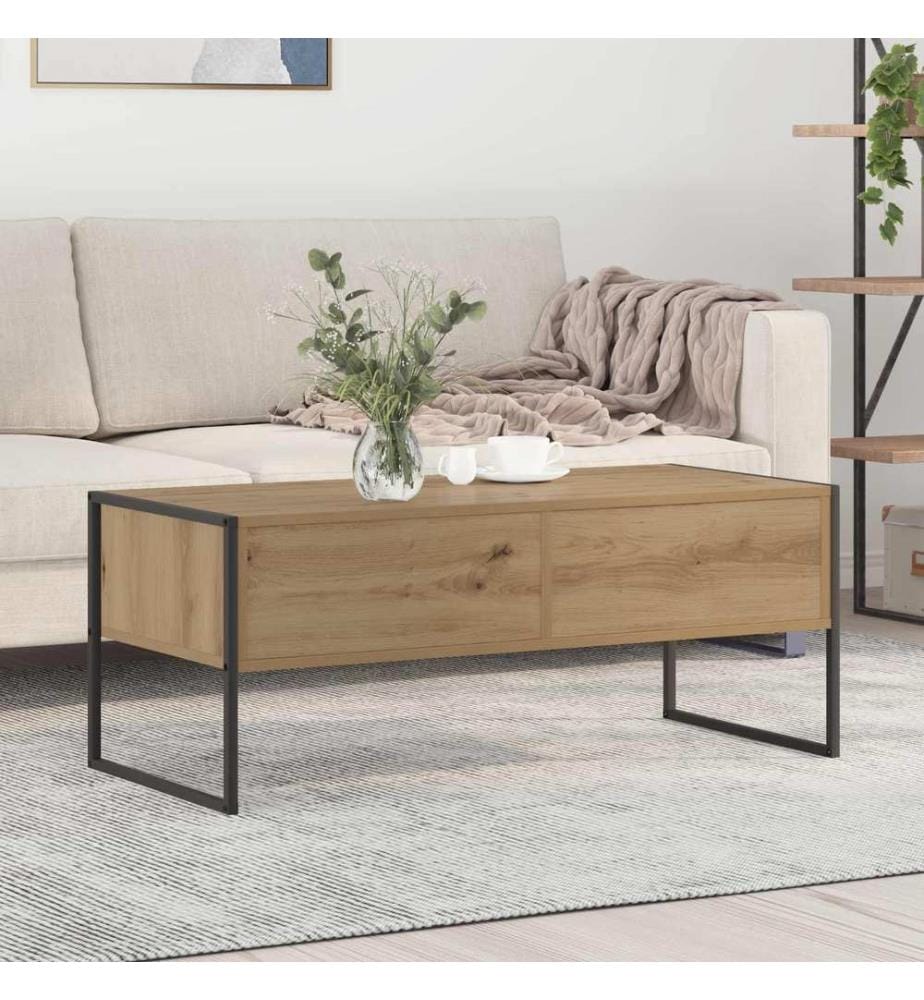 Couchtisch Kunsthandwerk Eiche 100 x 46 x 40 cm Holzwerkstoff