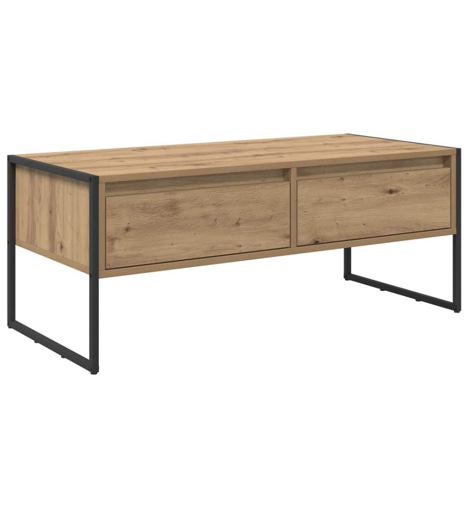 Couchtisch Kunsthandwerk Eiche 100 x 46 x 40 cm Holzwerkstoff
