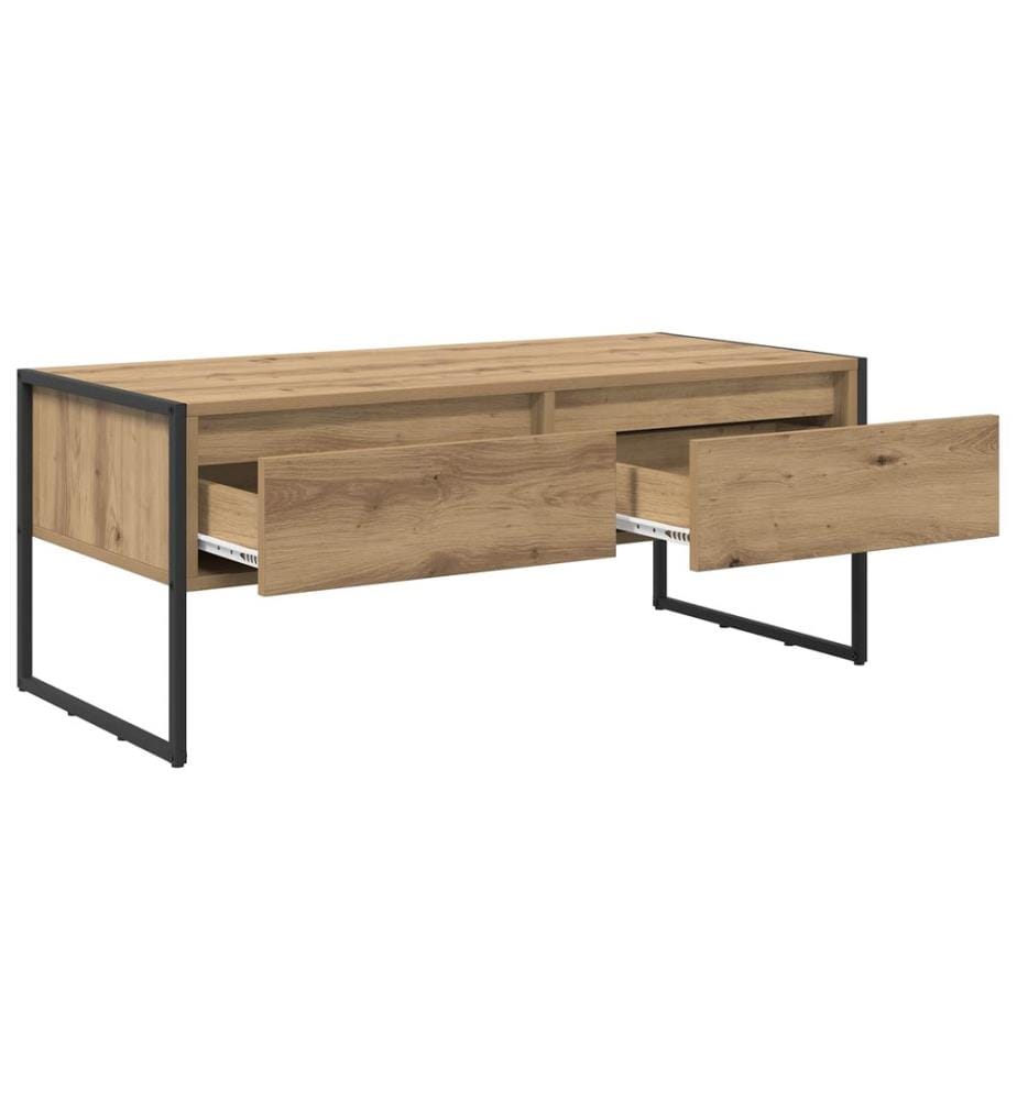 Couchtisch Kunsthandwerk Eiche 100 x 46 x 40 cm Holzwerkstoff