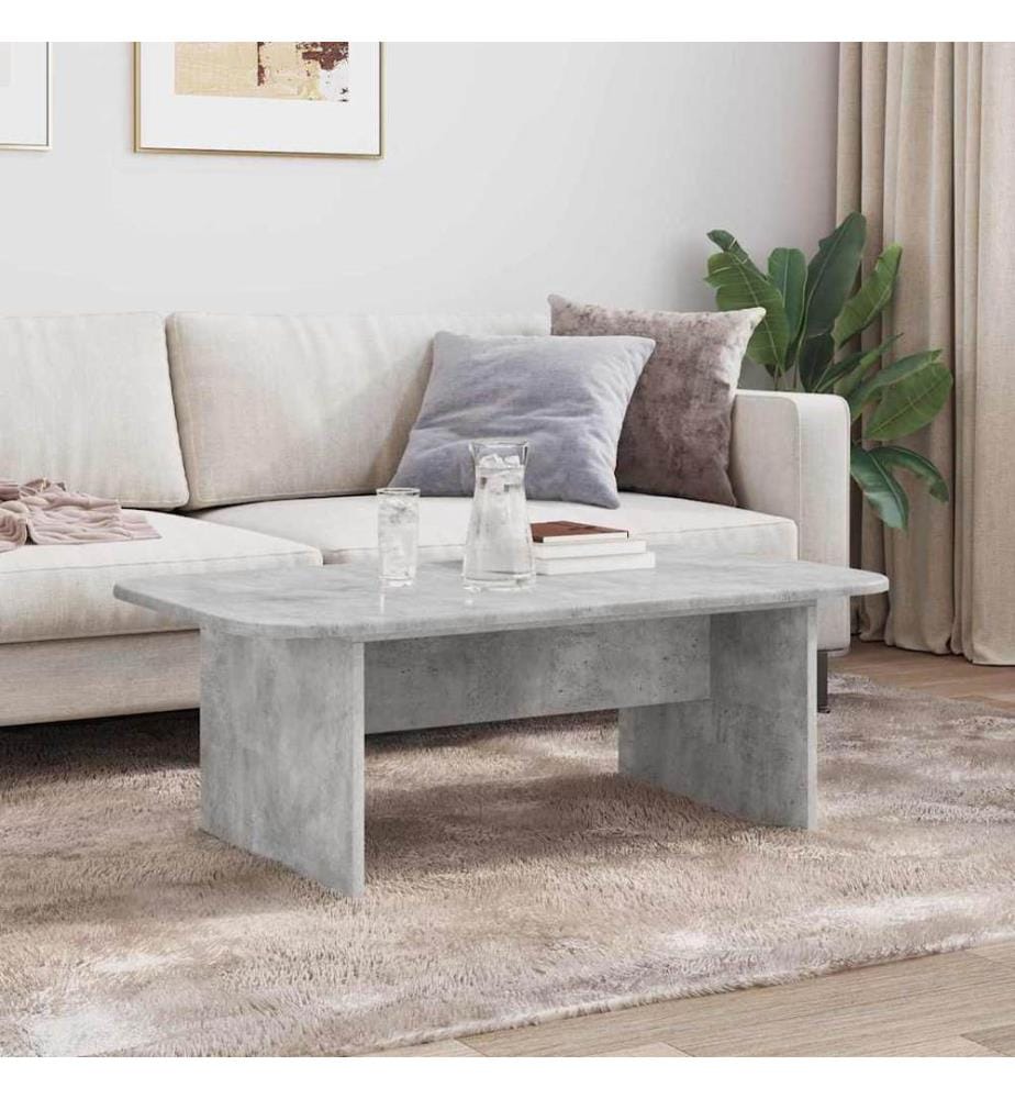 Couchtisch Beton Grau 93 x 53 x 33 cm Holzwerkstoff
