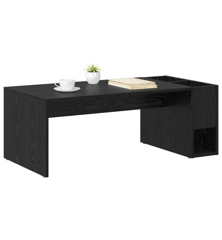 Couchtisch Schwarz Eichen-Optik 101,5 x 50 x 37 cm