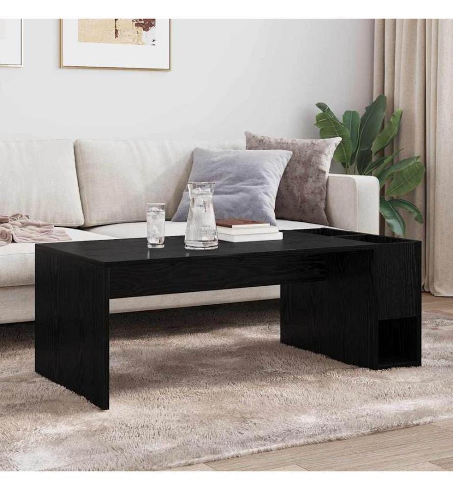 Couchtisch Schwarz Eichen-Optik 101,5 x 50 x 37 cm
