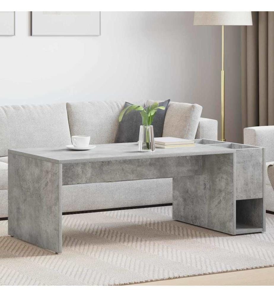Couchtisch Beton Grau 101,5 x 50 x 37 cm Holzwerkstoff