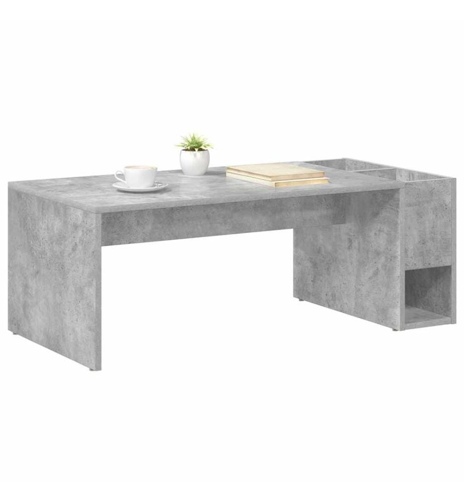 Couchtisch Beton Grau 101,5 x 50 x 37 cm Holzwerkstoff