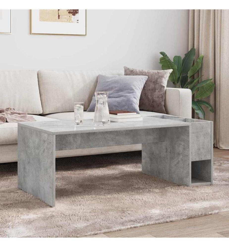 Couchtisch Beton Grau 101,5 x 50 x 37 cm Holzwerkstoff