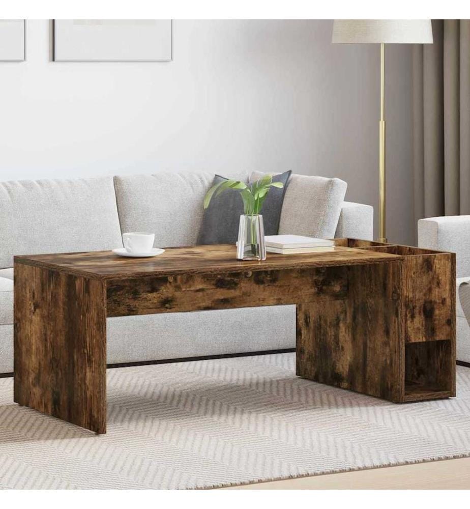 Couchtisch Geräucherte Eiche 101,5 x 50 x 37 cm Holzwerkstoff