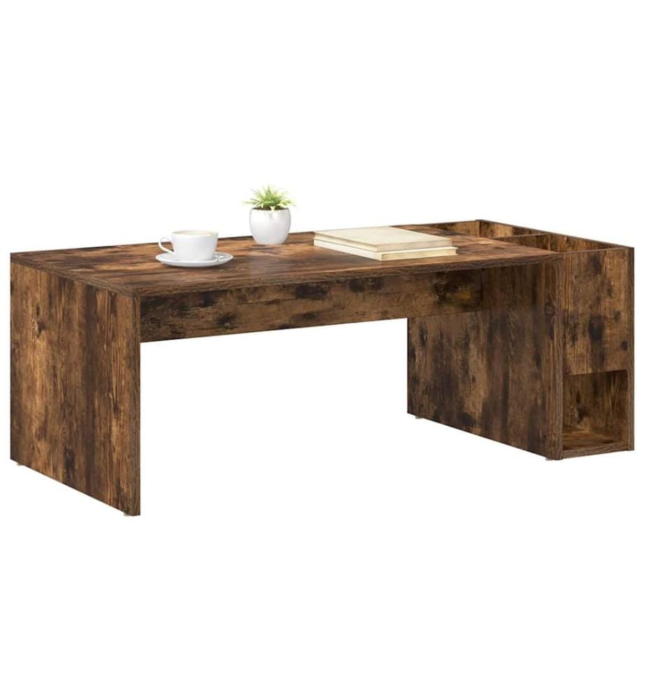 Couchtisch Geräucherte Eiche 101,5 x 50 x 37 cm Holzwerkstoff