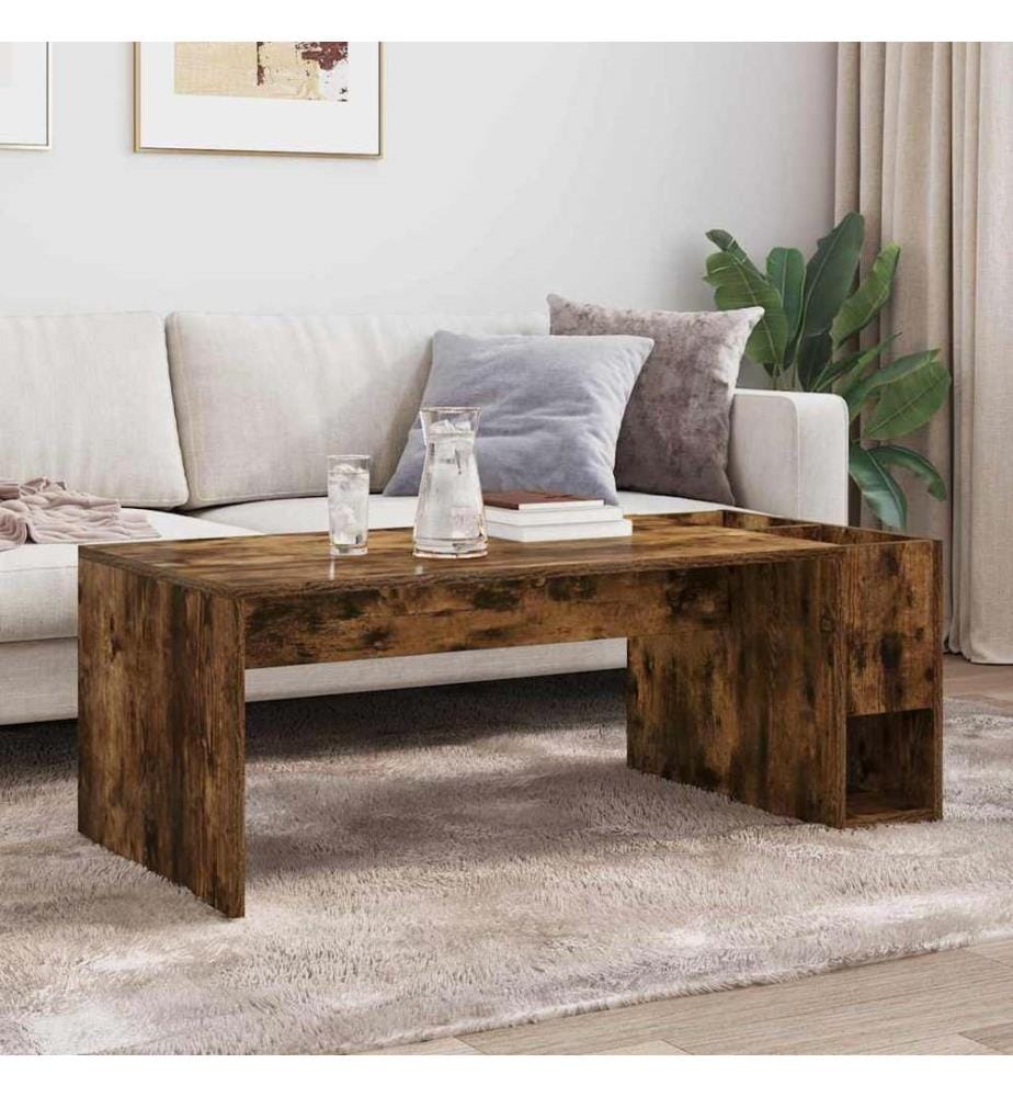 Couchtisch Geräucherte Eiche 101,5 x 50 x 37 cm Holzwerkstoff