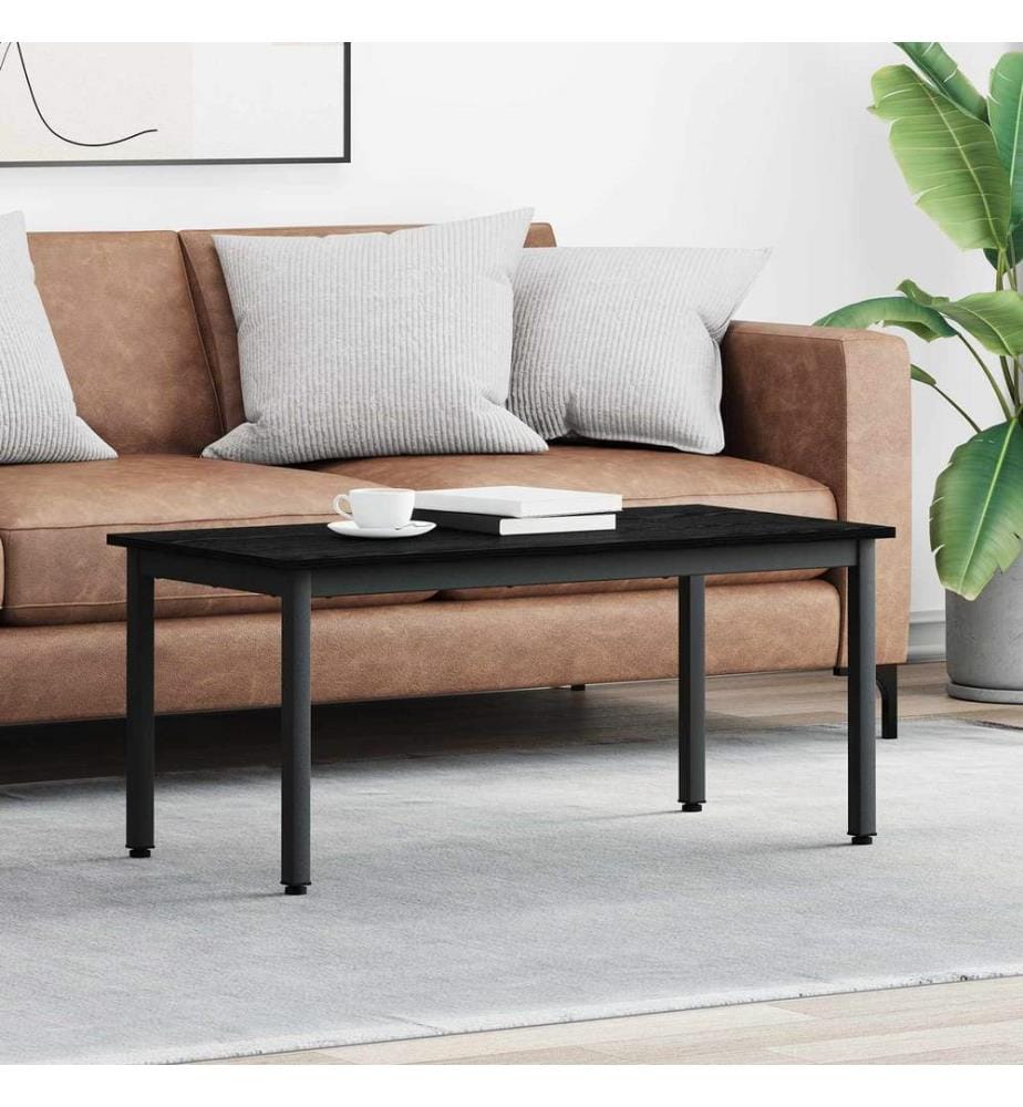 Couchtisch Schwarz Eichen-Optik 100 x 50 x 45 cm Holzwerkstoff