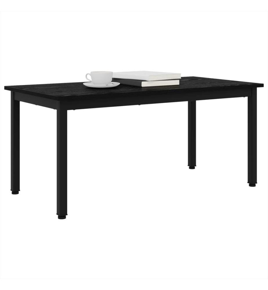 Couchtisch Schwarz Eichen-Optik 100 x 50 x 45 cm Holzwerkstoff