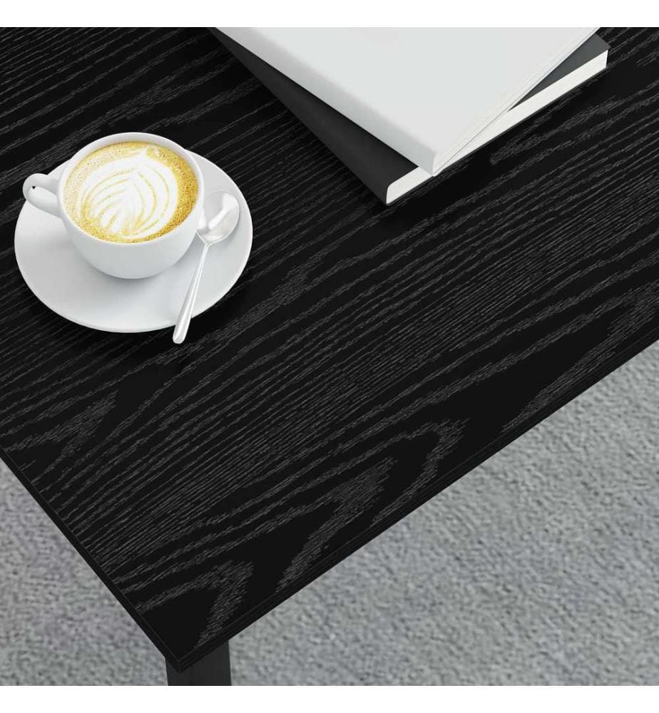 Couchtisch Schwarz Eichen-Optik 100 x 50 x 45 cm Holzwerkstoff