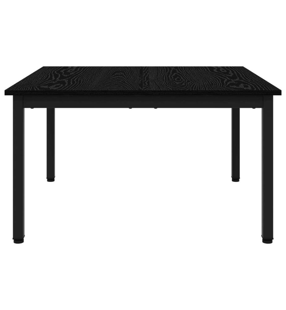 Couchtisch Schwarz Eichen-Optik 80 x 80 x 45 cm Holzwerkstoff