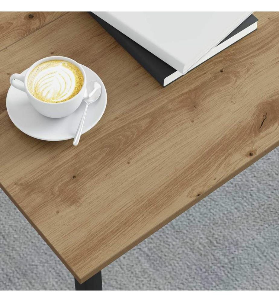 Couchtisch Kunsthandwerk Eiche 80 x 80 x 45 cm Holzwerkstoff