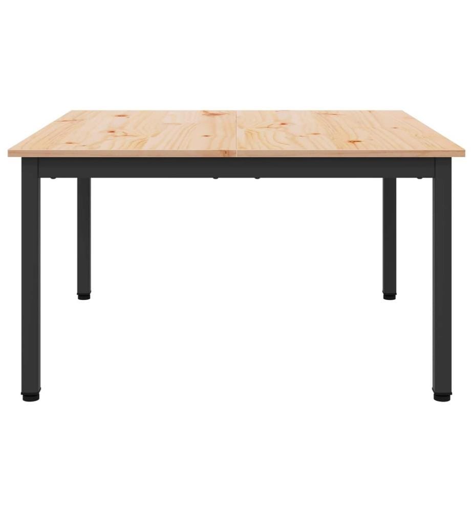 Couchtisch Natur 80 x 80 x 45 cm Massives Kiefernholz