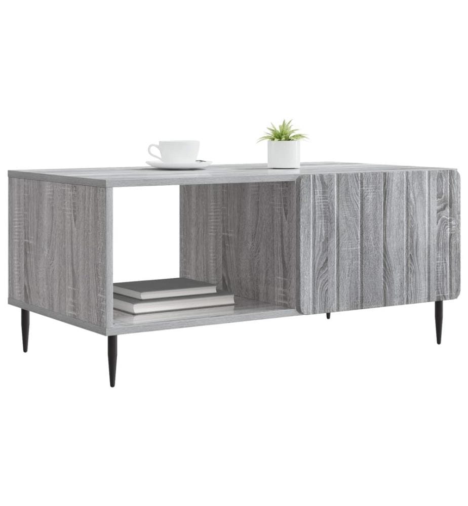 Couchtisch Grau Sonoma 90 x 50 x 40 cm Holzwerkstoff