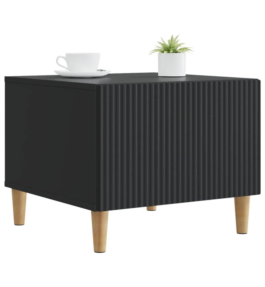 Couchtisch mit Schubladen Schwarz 49 x 50 x 40 cm Holzwerkstoff