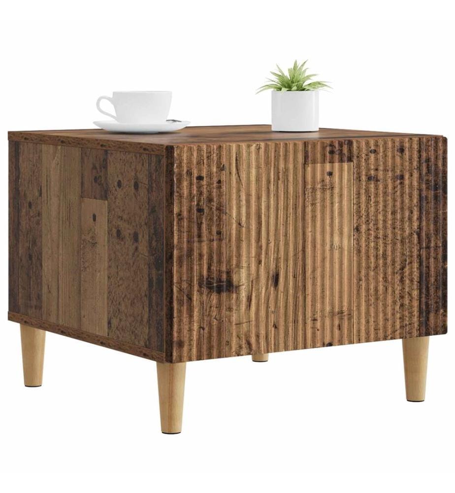 Couchtisch mit Schubladen Altholz 49 x 50 x 40 cm Holzwerkstoff