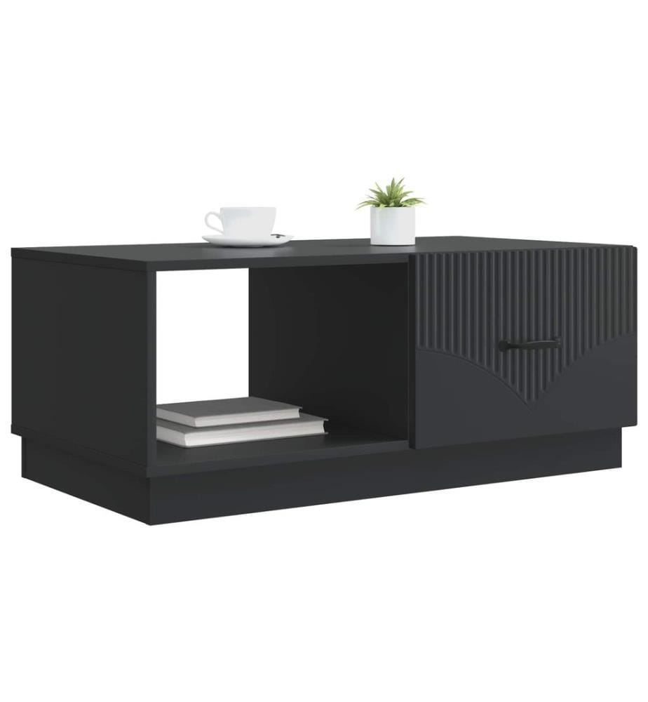Couchtisch Schwarz 90 x 50 x 37 cm Holzwerkstoff