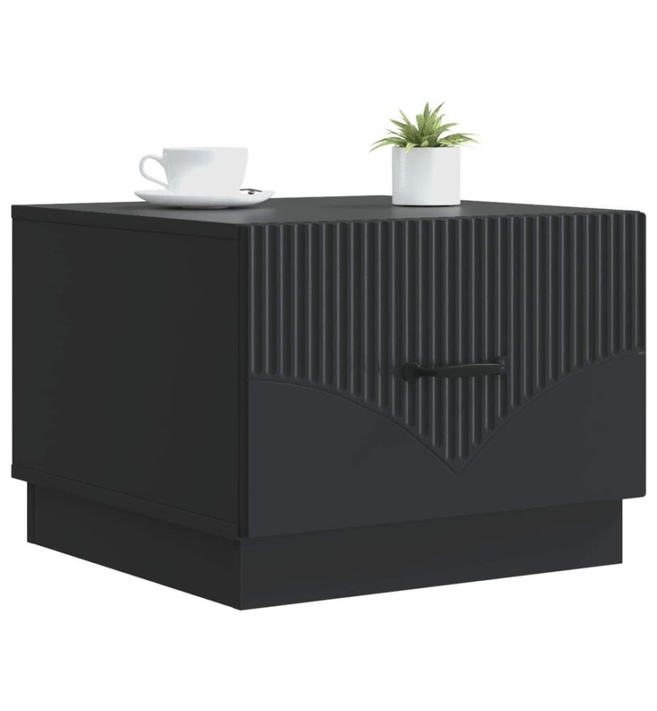 Couchtisch mit Schubladen Schwarz 49 x 50 x 37 cm Holzwerkstoff