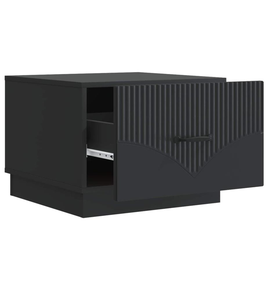 Couchtisch mit Schubladen Schwarz 49 x 50 x 37 cm Holzwerkstoff