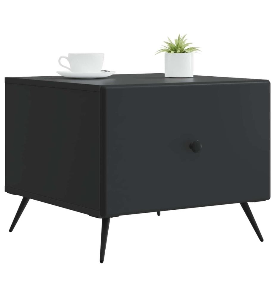 Couchtisch mit Schubladen Schwarz 49 x 50 x 40 cm Holzwerkstoff
