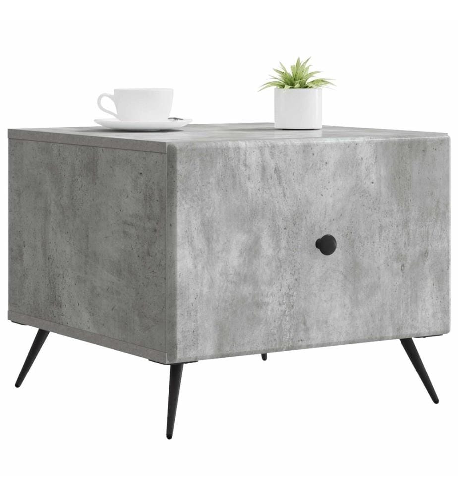 Couchtisch Betongrau 49 x 50 x 40 cm Holzwerkstoff