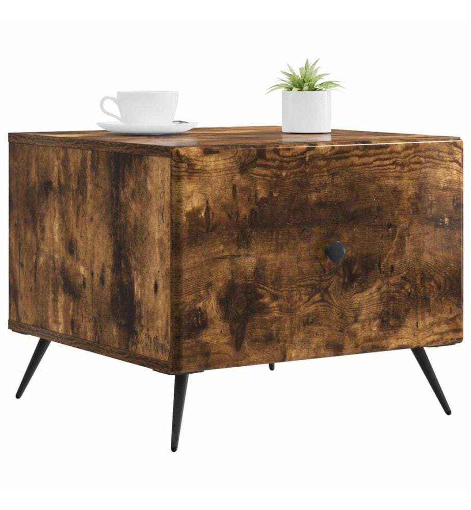 Couchtisch Geräucherte Eiche 49 x 50 x 40 cm Holzwerkstoff