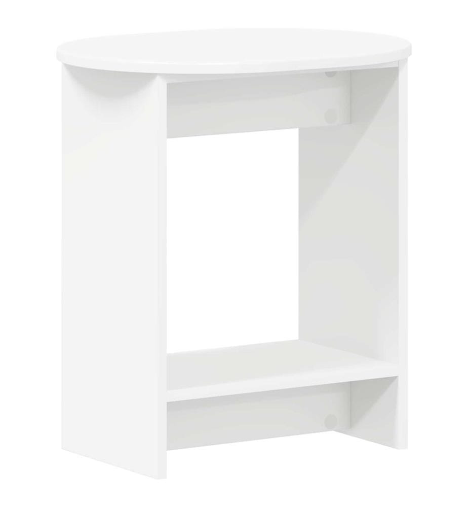 Beistelltisch Weiss 50 x 39,5 x 55 cm Holzwerkstoff